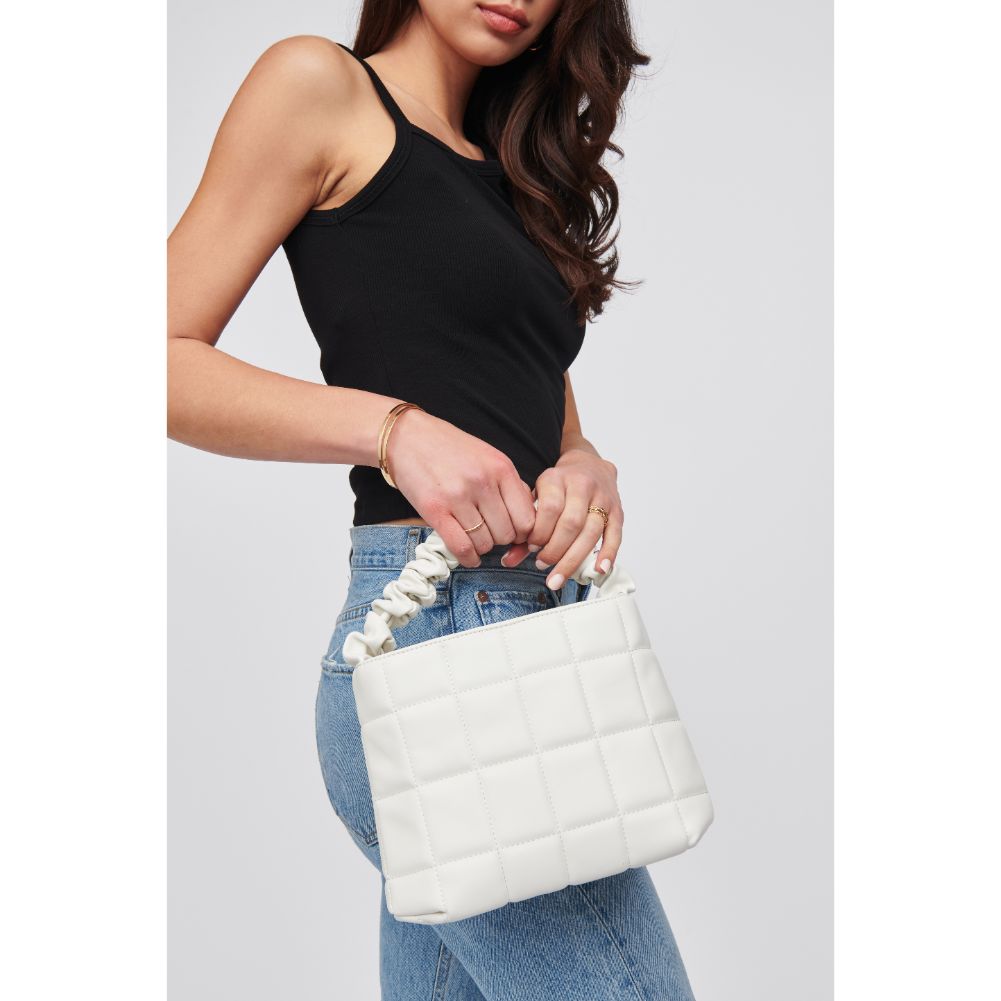 Woman wearing Ivory Urban Expressions Bexley Crossbody 818209015905 View 2 | Ivory