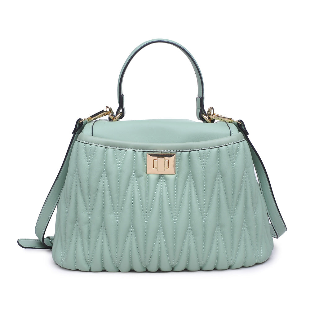 Woman wearing Mint Urban Expressions Peggy Satchel 840611160379 View 5 | Mint