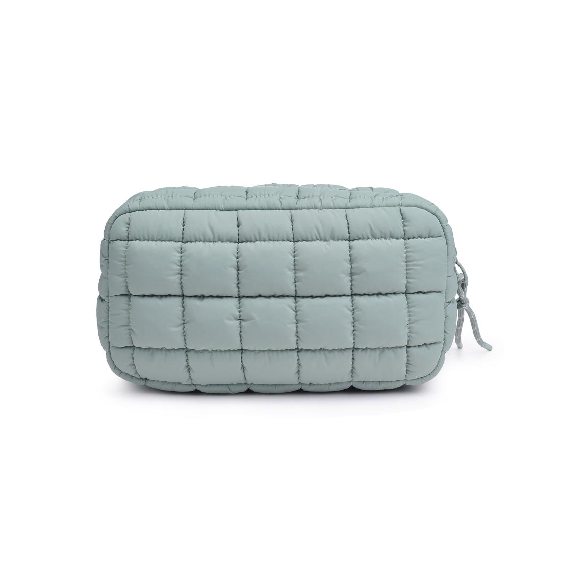 Product Image of Urban Expressions Cloud Nine - Quilted Puffer Nylon Cosmetic Pouch 840611143808 View 7 | Sage