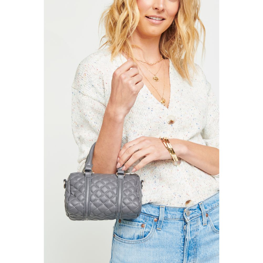 Woman wearing Carbon Urban Expressions Tisha Crossbody 840611175328 View 2 | Carbon