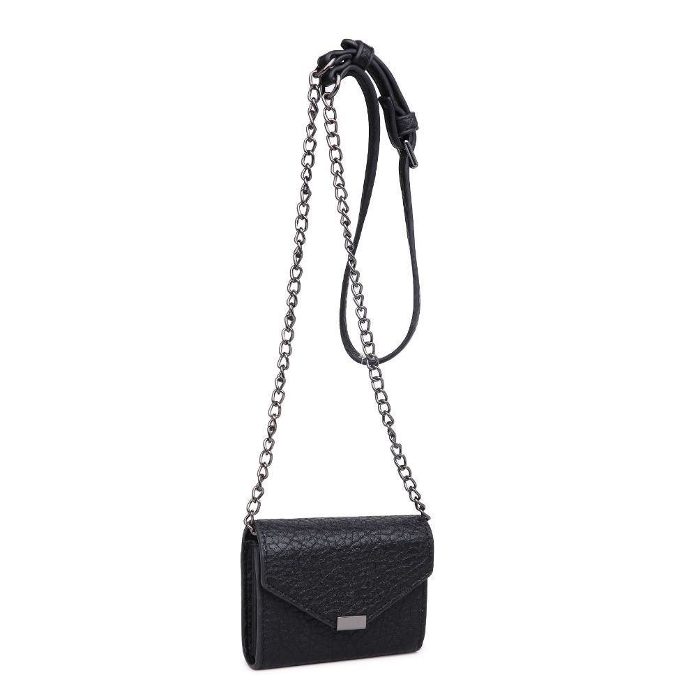 Product Image of Urban Expressions Jasmine Pebble Crossbody 840611165343 View 2 | Black