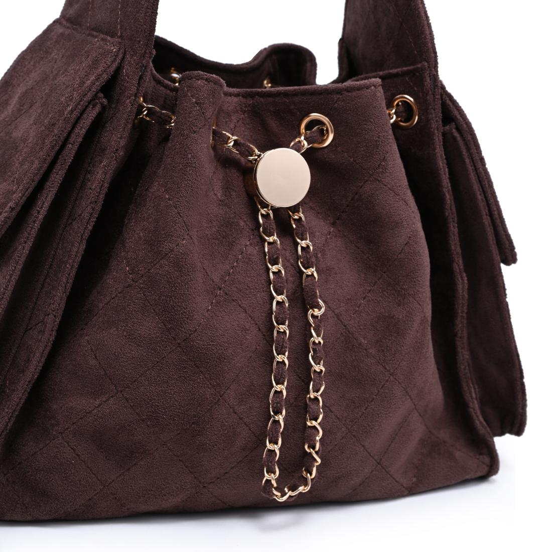 Urban Expressions Willow - Quilted Faux Suede Hobo 840504214189 View 8 | Chocolate