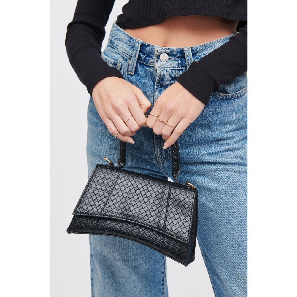 Woman wearing Black Urban Expressions Lucas - Woven Top Handle 818209018364 View 4 | Black