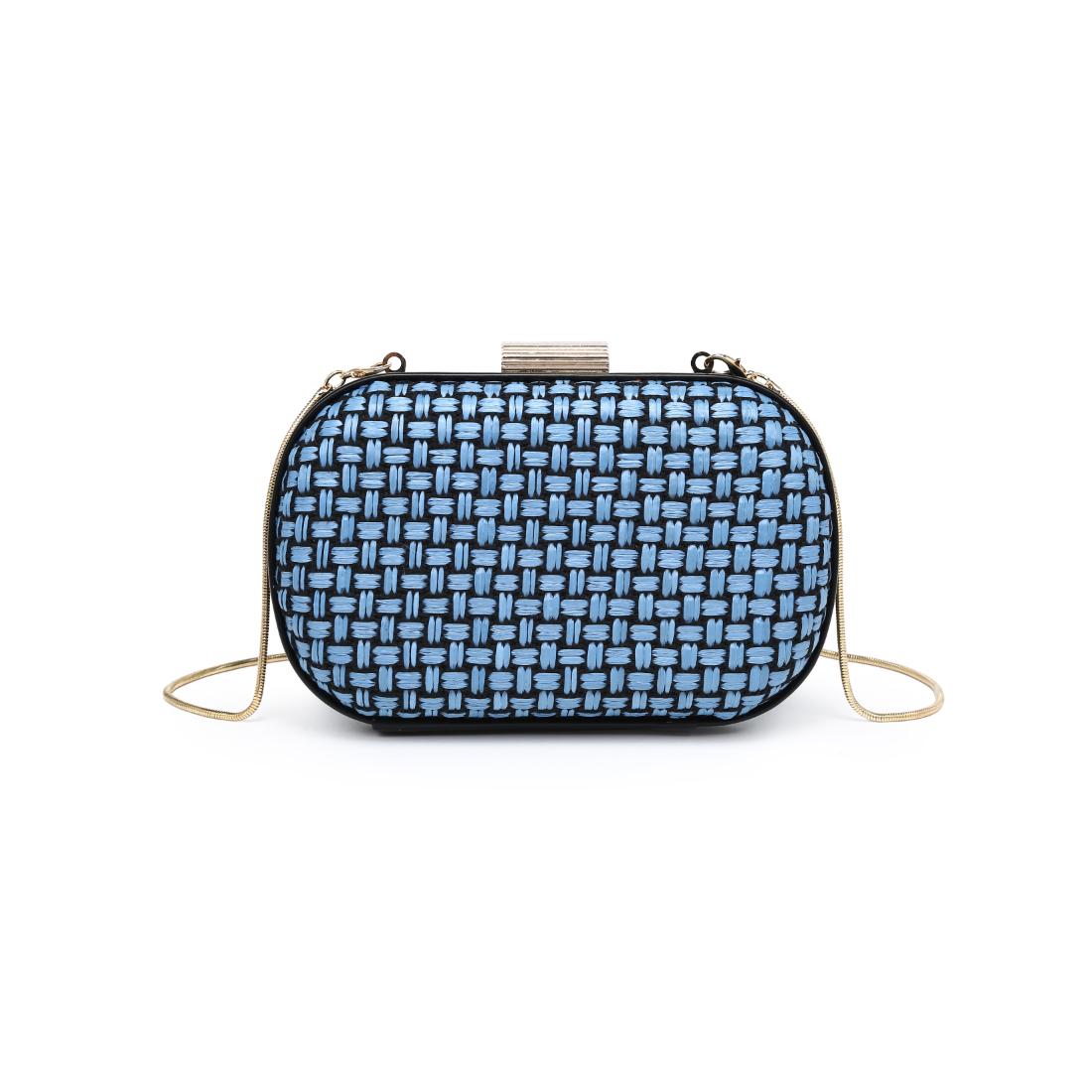 Woman wearing Blue Black Urban Expressions Cove Evening Bag 840504208317 View 7 | Blue Black