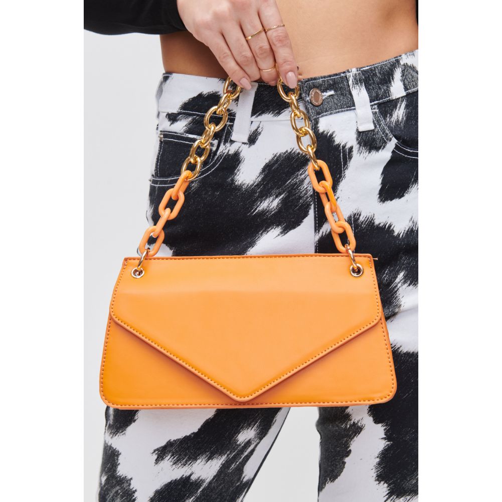 Woman wearing Orange Urban Expressions Lisette Crossbody 840611118257 View 4 | Orange