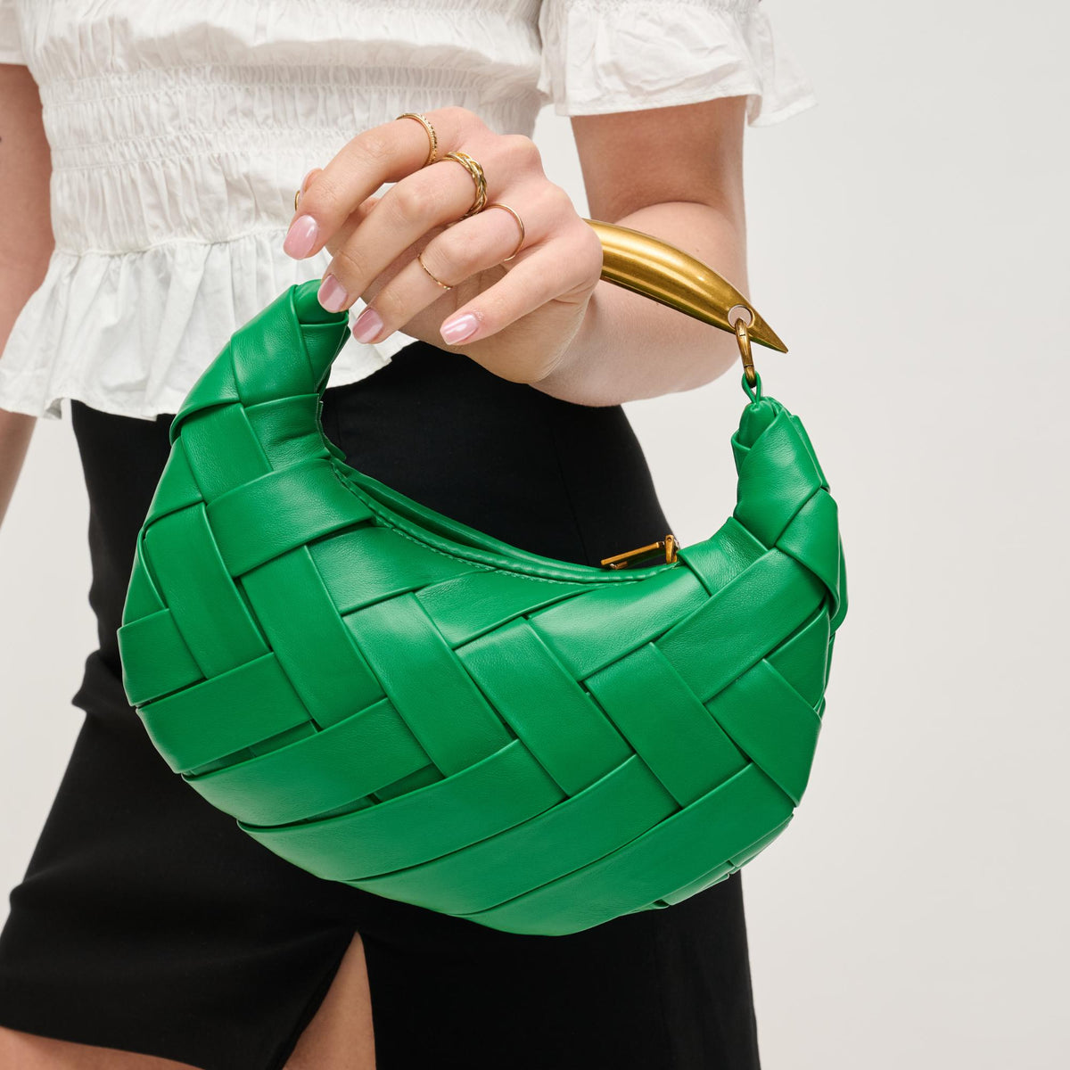 Woman wearing Green Urban Expressions Ursula Crossbody 840611143389 View 1 | Green