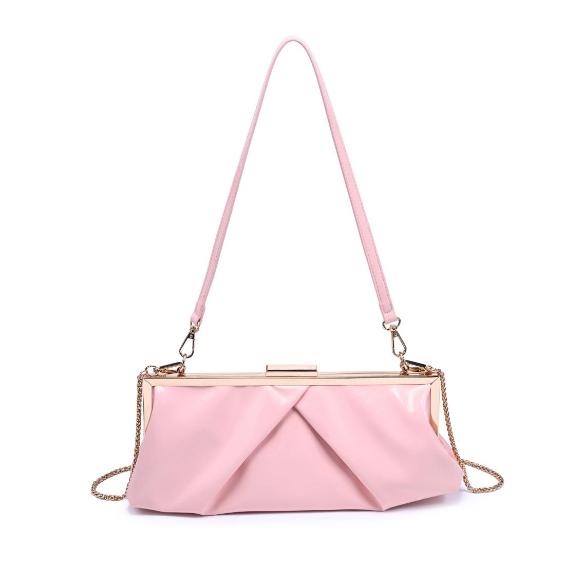 Woman wearing Pink Urban Expressions Scottie Crossbody 840504208003 View 5 | Pink