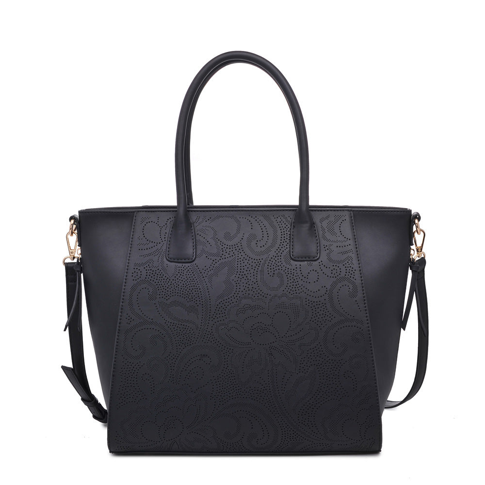 Woman wearing Black Urban Expressions Primrose Tote NA-840611158789 View 5 | Black