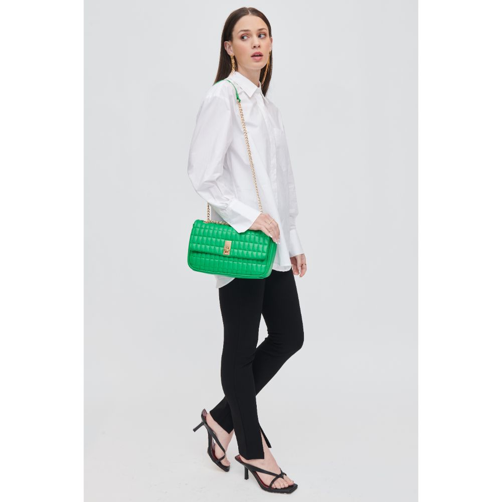 Woman wearing Classic Green Urban Expressions Farah Crossbody 840611107121 View 3 | Classic Green