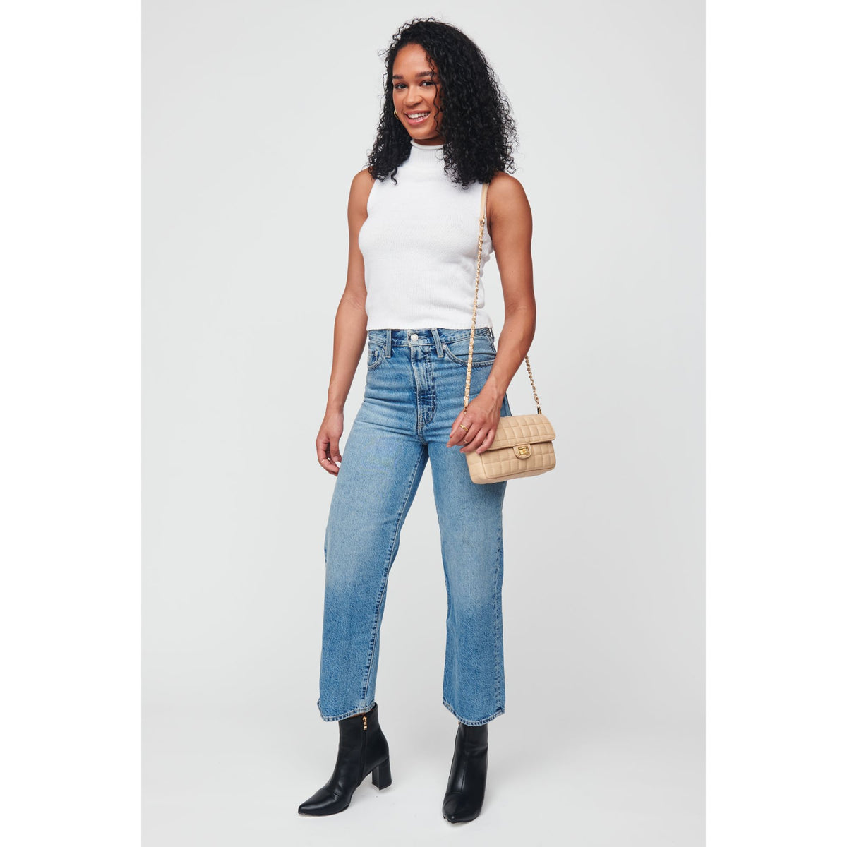 Woman wearing Natural Urban Expressions Darcie Crossbody 818209012041 View 4 | Natural