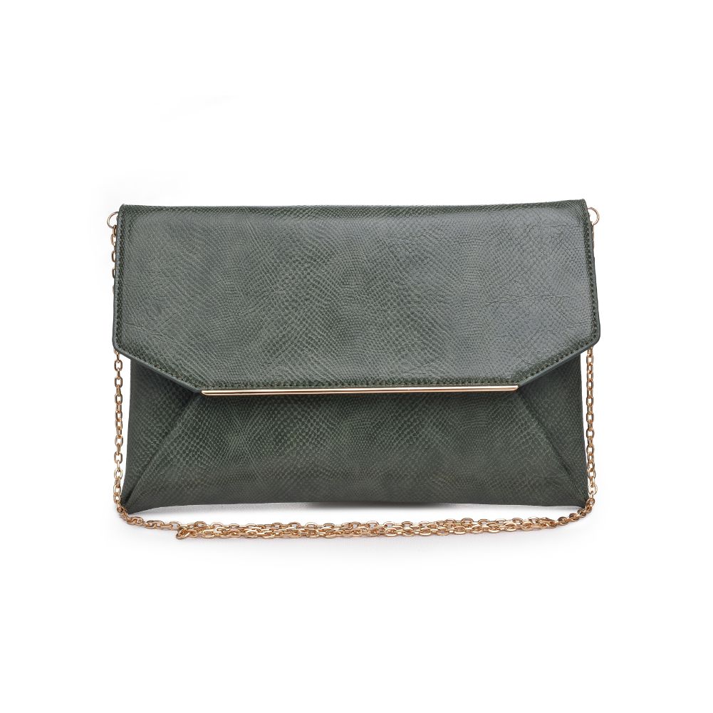 Product Image of Urban Expressions Lena Lizard Clutch 840611174123 View 1 | Forest