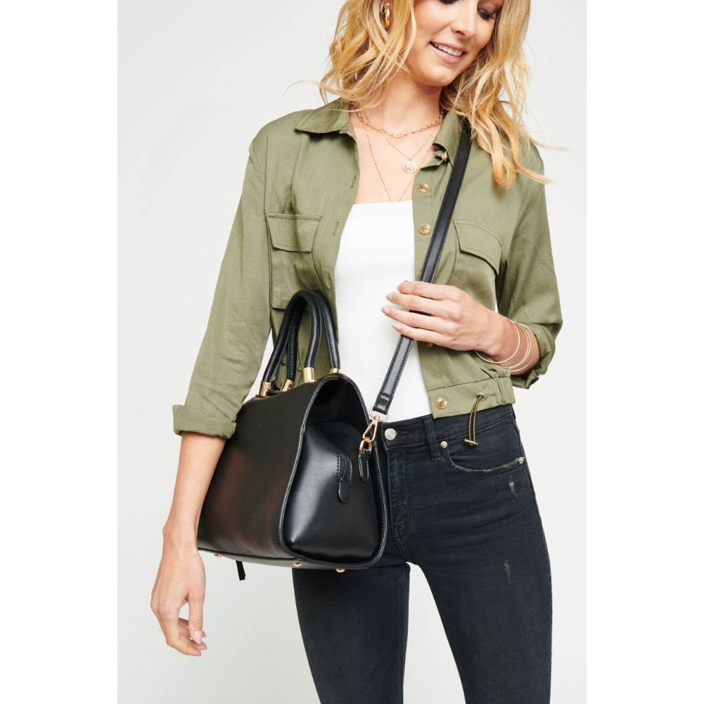Woman wearing Black Urban Expressions Willa Satchel NA-840611149510 View 4 | Black