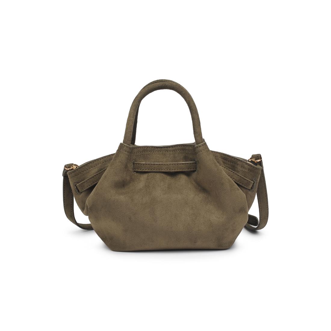 Product Image of Urban Expressions Selena - Faux Suede Crossbody 840611199195 View 7 | Olive