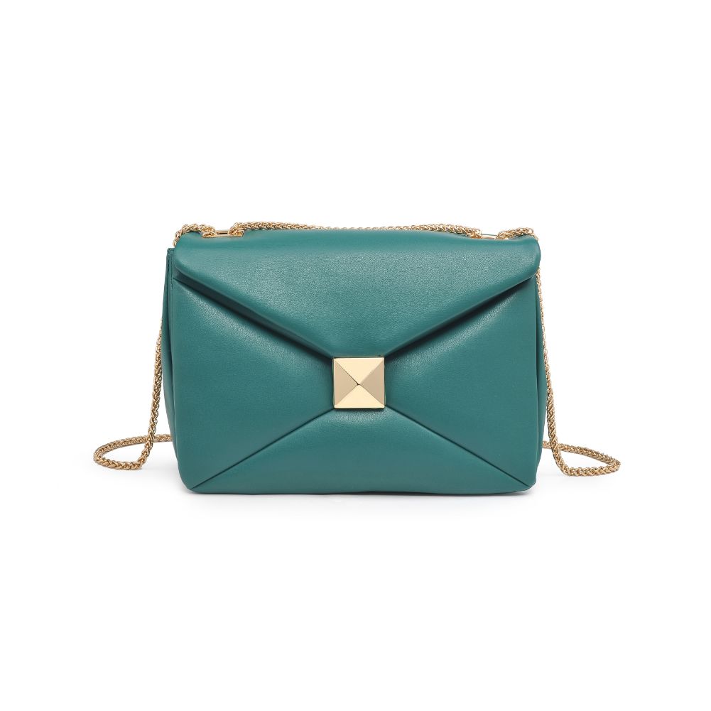 Woman wearing Emerald Urban Expressions Ribbon Crossbody 840611102836 View 5 | Emerald