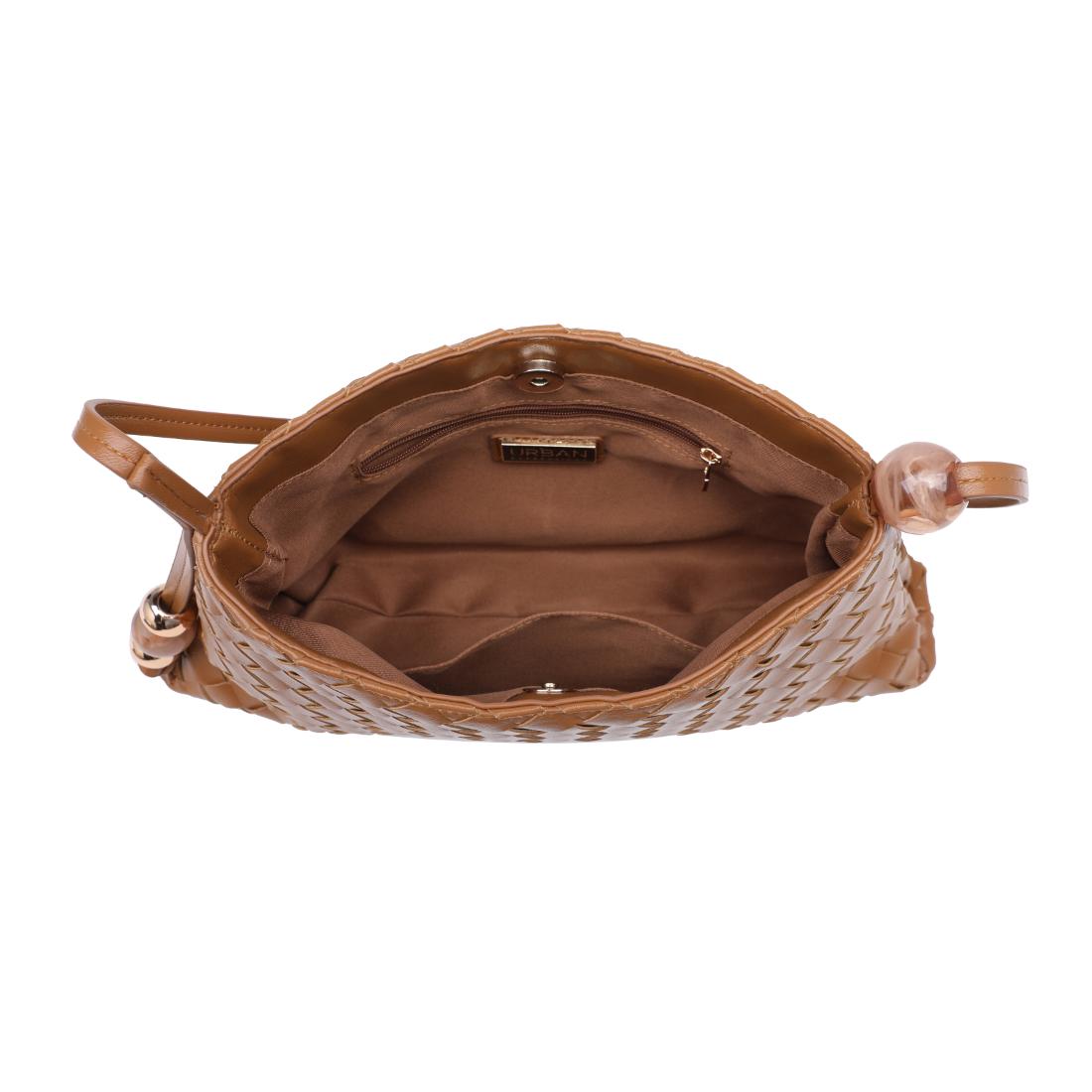 Urban Expressions Romeo Shoulder Bag 840504214035 View 4 | Cognac