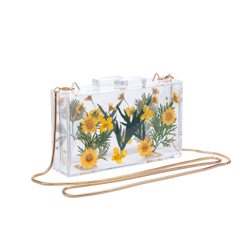 Product Image of Urban Expressions Fiore Evening Bag 840611180391 View 6 | Yellow