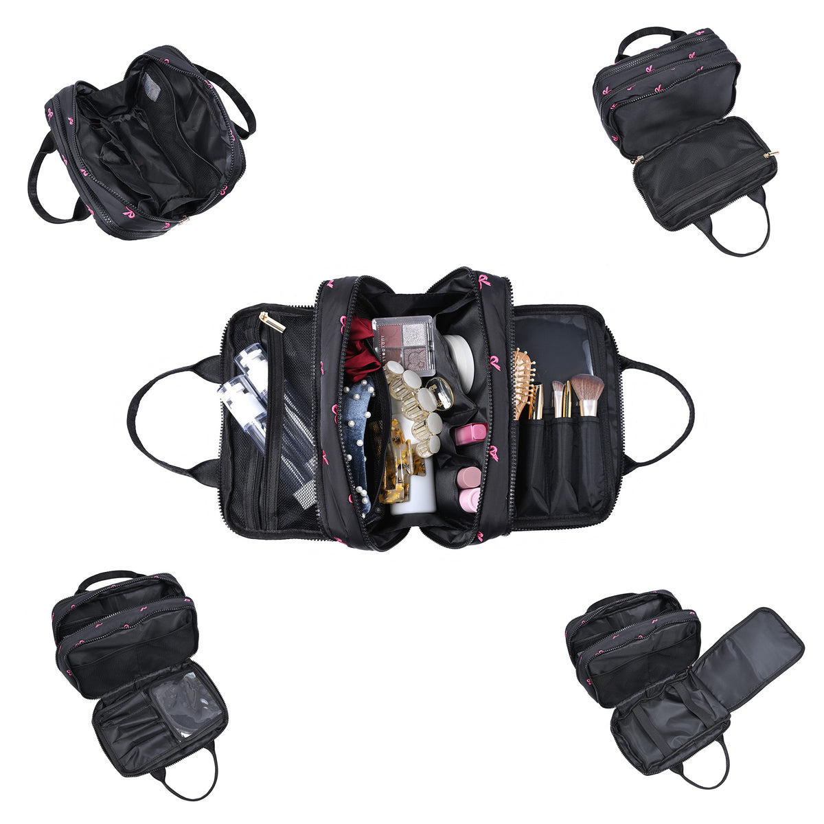 Urban Essentials Total Order - Bowtie Travel Organizer 840504207600 View 4 | Black