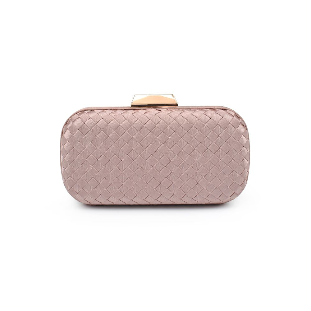 Product Image of Urban Expressions Chrome Evening Bag 840611183415 View 7 | Mauve