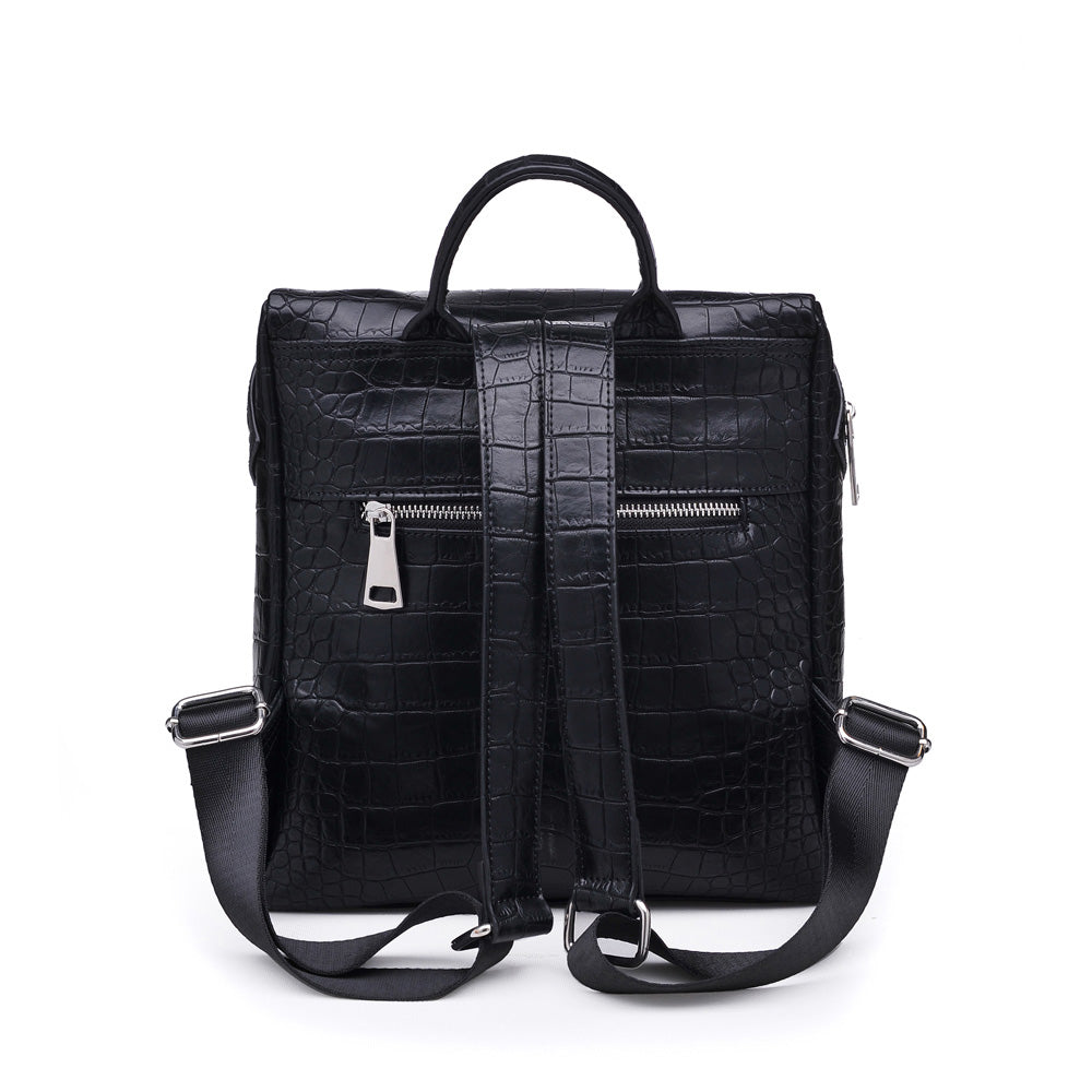 Product Image of Urban Expressions Jude Backpack 840611160492 View 3 | Black White