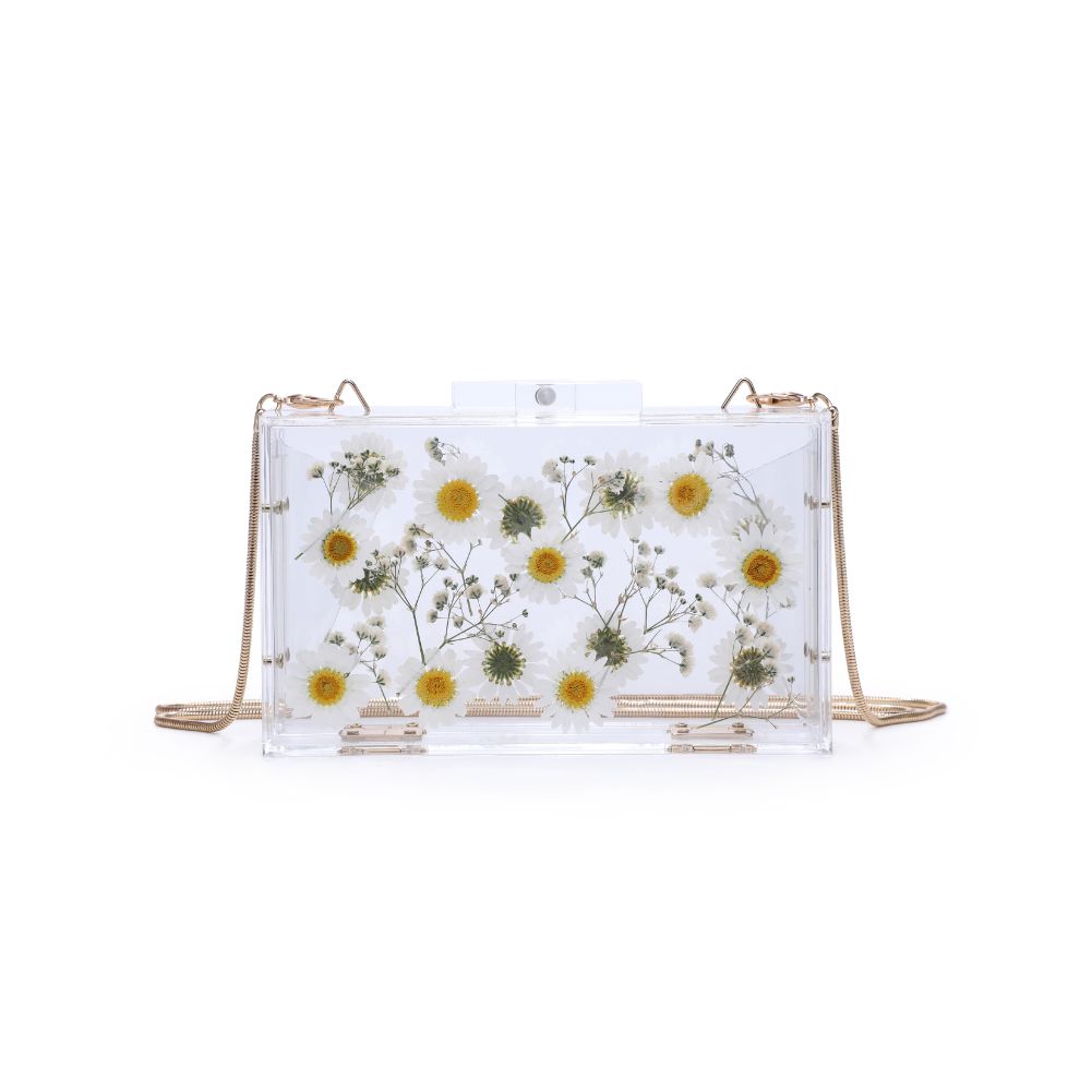 Product Image of Urban Expressions Fiore Evening Bag 840611180384 View 7 | White