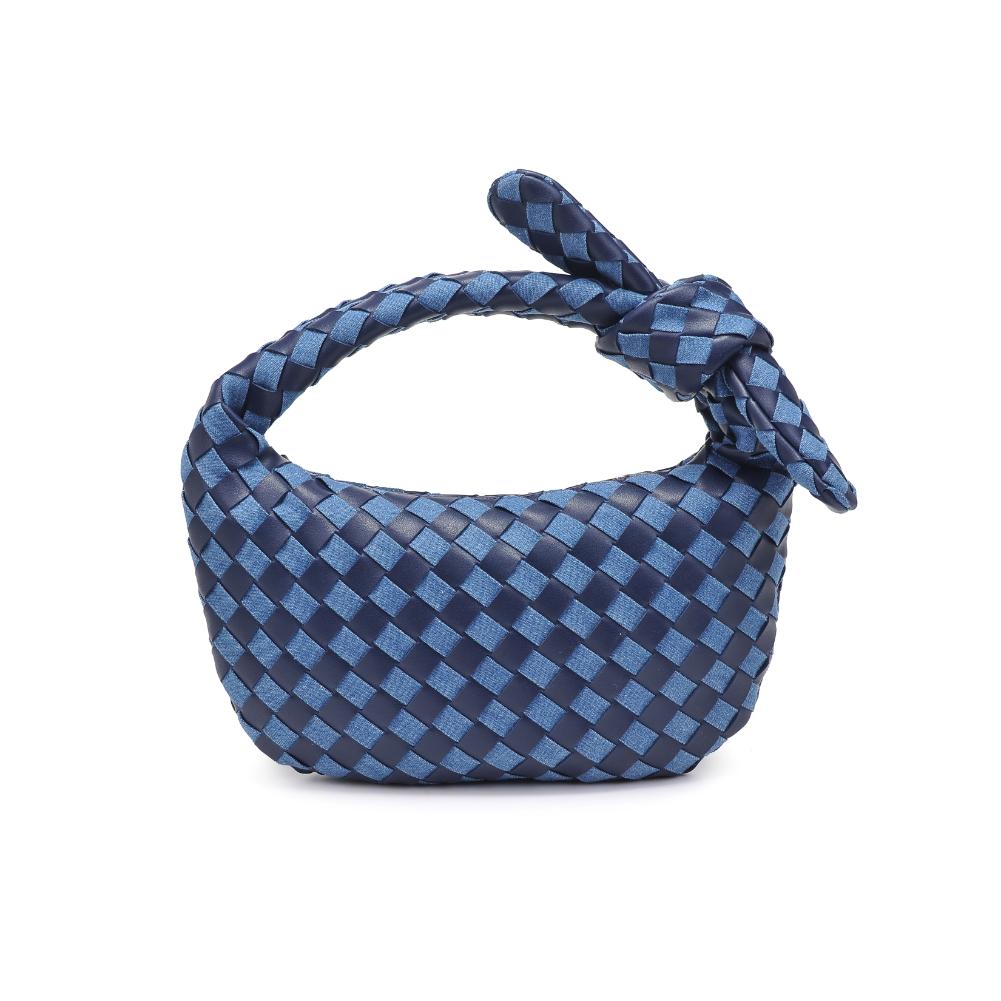 Woman wearing Denim Multi Urban Expressions Lizbeth Clutch 840611127846 View 7 | Denim Multi