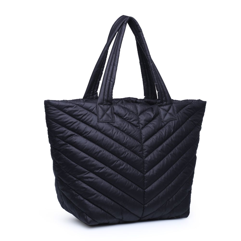 Woman wearing Black Urban Expressions Kickoff Tote NA-840611162403 View 6 | Black
