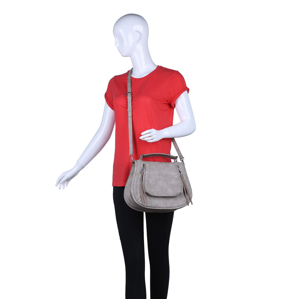 Product Image of Urban Expressions Khloe Crossbody 840611129376 View 5 | Dove Grey