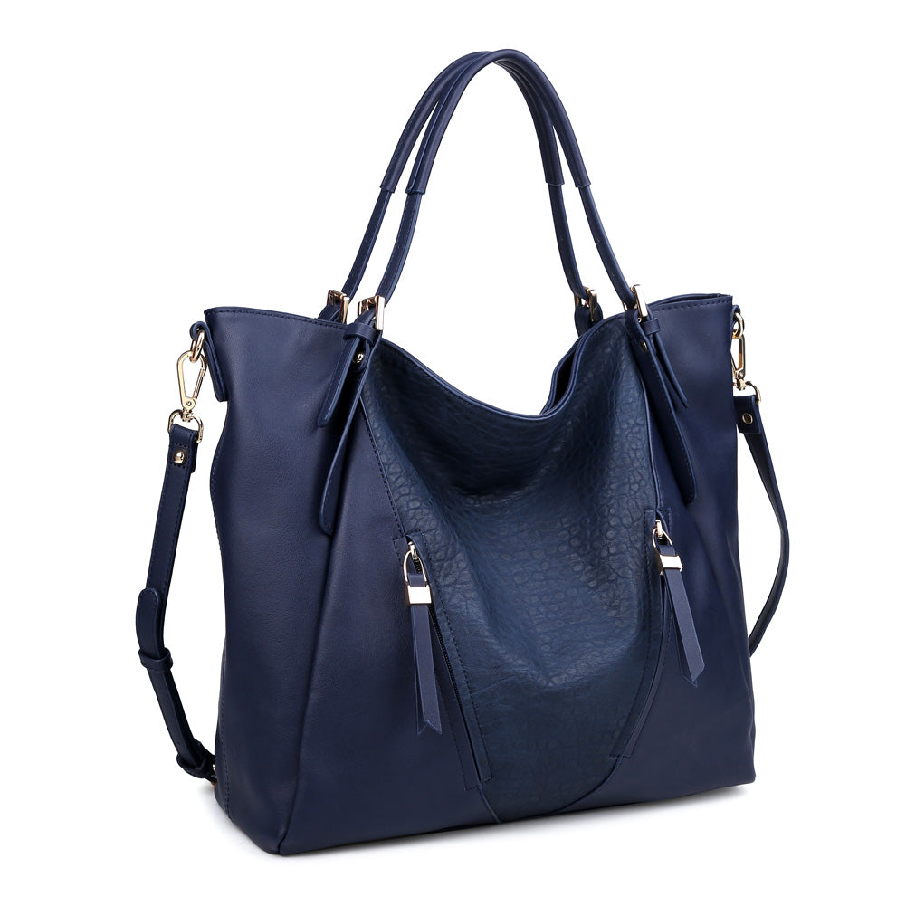 Product Image of Urban Expressions Jak Pebble Tote NA-840611155207 View 2 | Navy