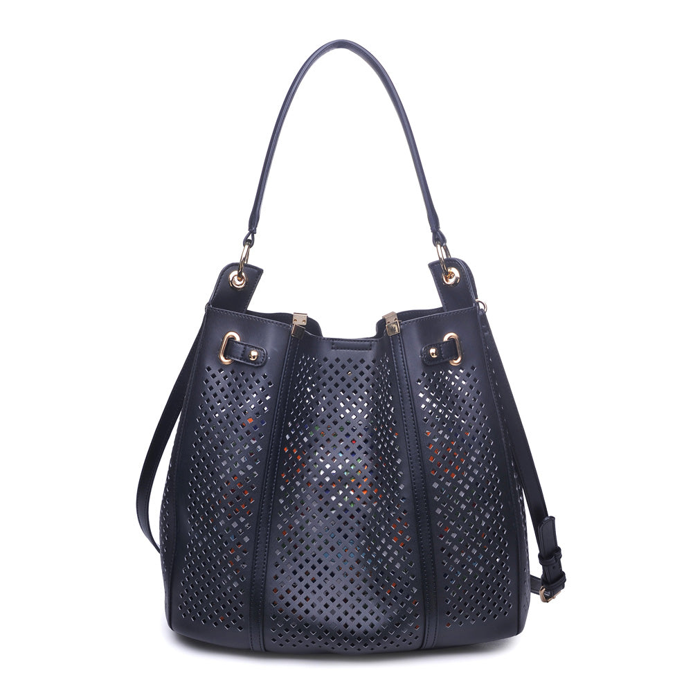 Woman wearing Black Urban Expressions Darby Hobo NA-840611143389 View 5 | Black
