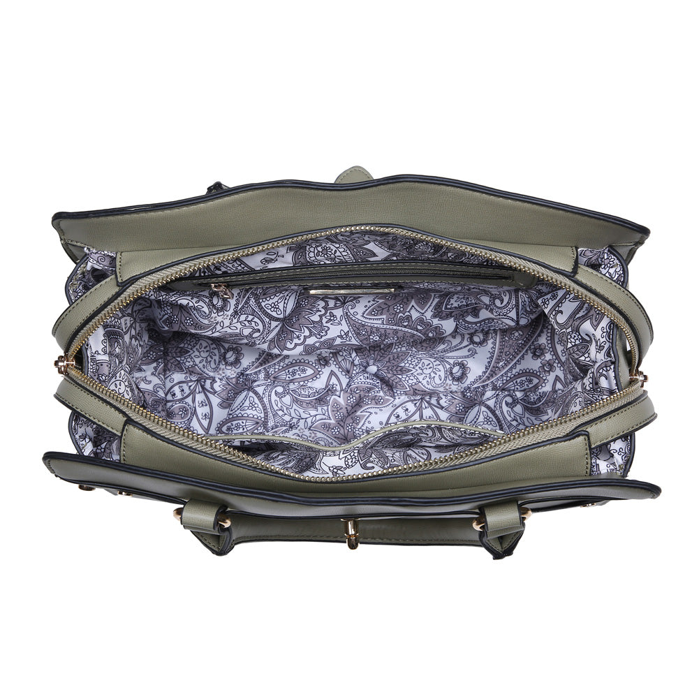 Product Image of Urban Expressions Cleo Satchel NA-840611149473 View 4 | Olive