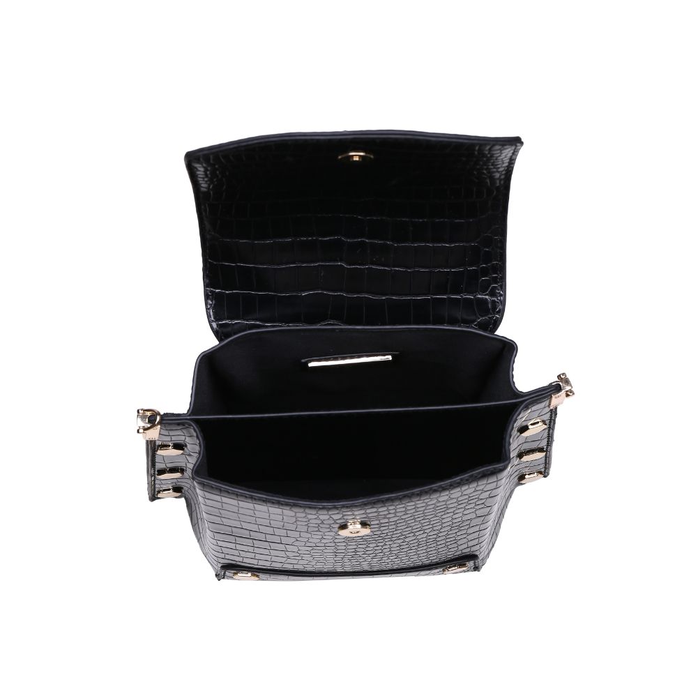 Product Image of Urban Expressions Taylor Croc Crossbody 840611165565 View 4 | Black