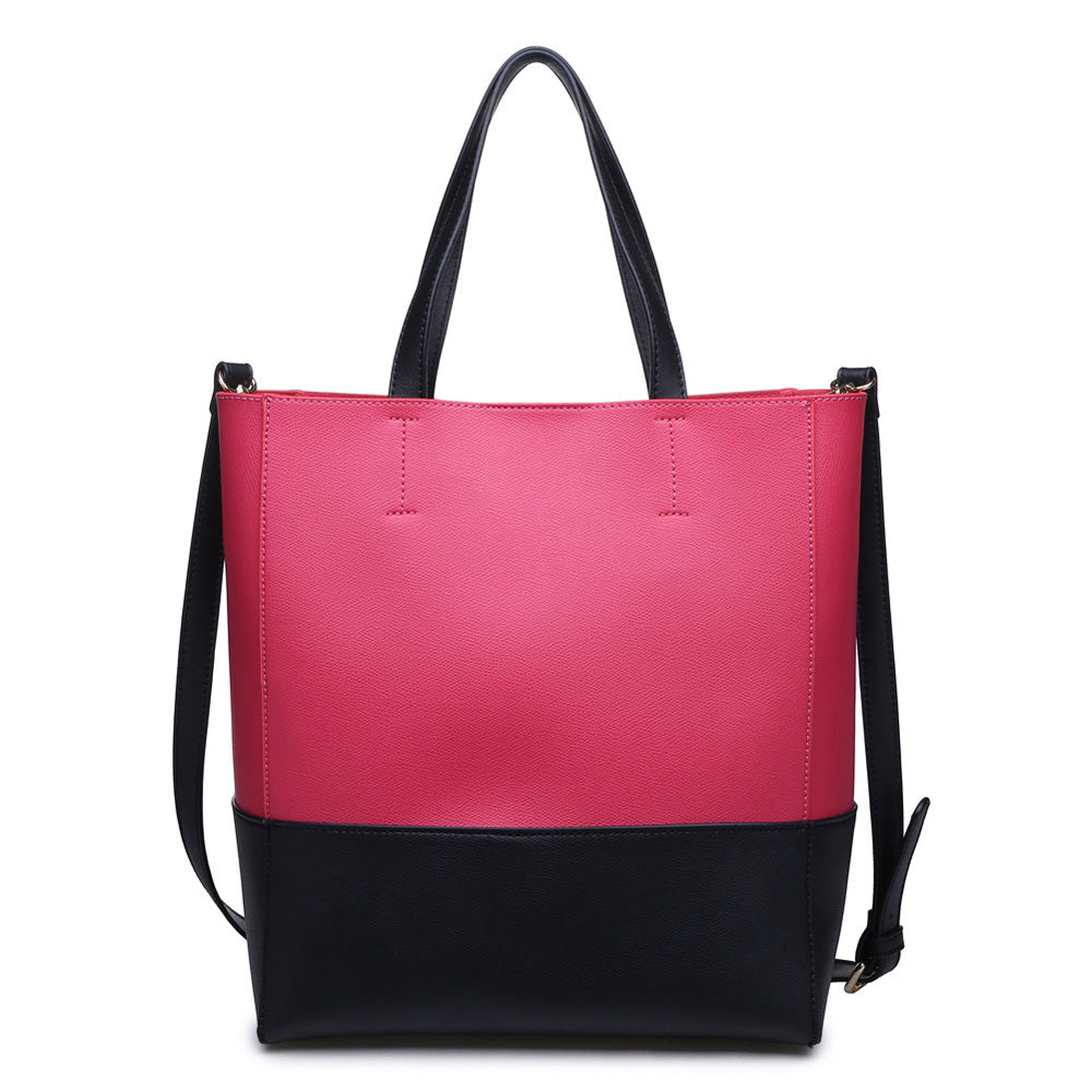 Woman wearing Fuchsia Urban Expressions Marlin Tote 840611144713 View 5 | Fuchsia