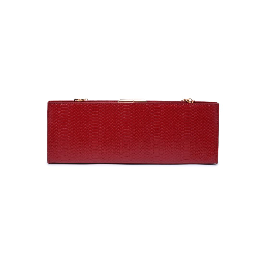 Urban Expressions Nazlee - Snake Clutch 840504212598 View 7 | Red