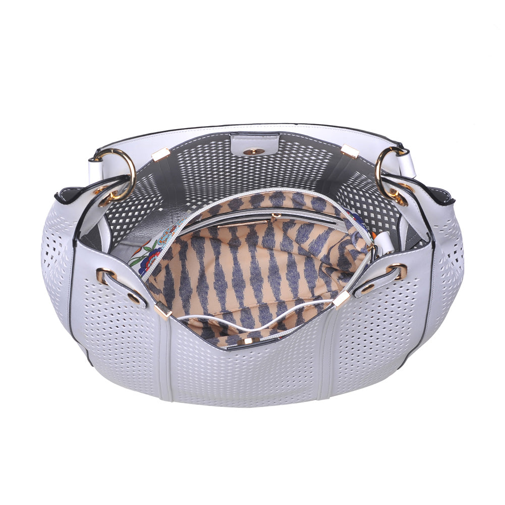 Woman wearing White Urban Expressions Darby Hobo NA-840611143419 View 9 | White