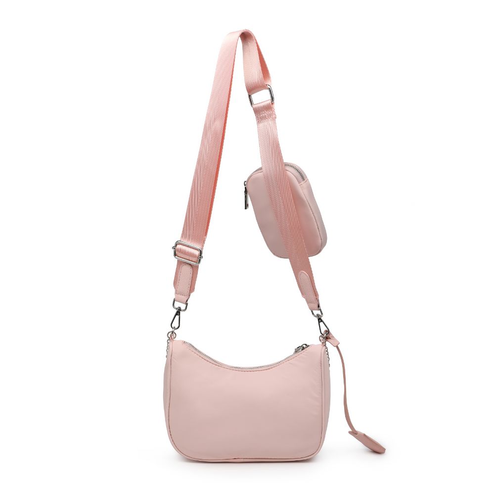 Product Image of Urban Expressions Joss - Nylon Crossbody 840611173737 View 3 | Pastel Pink