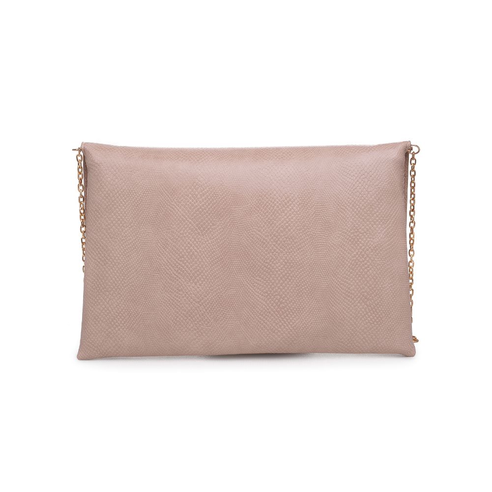 Product Image of Urban Expressions Lena Lizard Clutch 840611174130 View 3 | Mocha