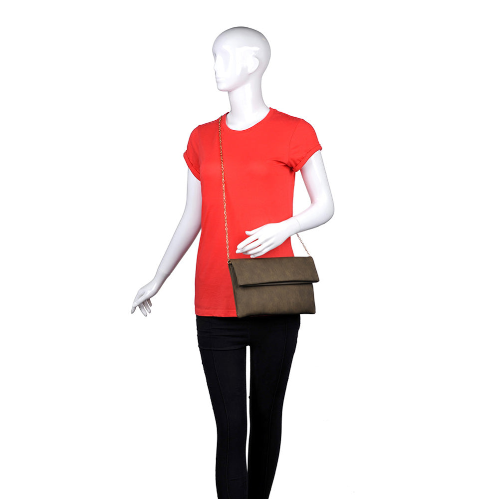 Product Image of Urban Expressions Althea Clutch NA-840611156372 View 5 | Olive
