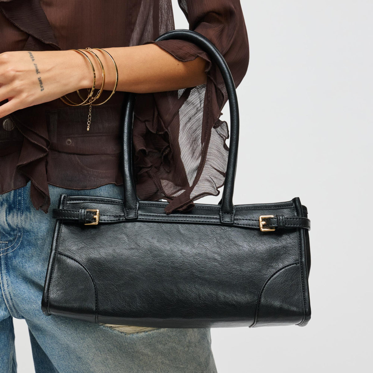 Woman wearing Black Urban Expressions Jade Crossbody 840611198235 View 1 | Black