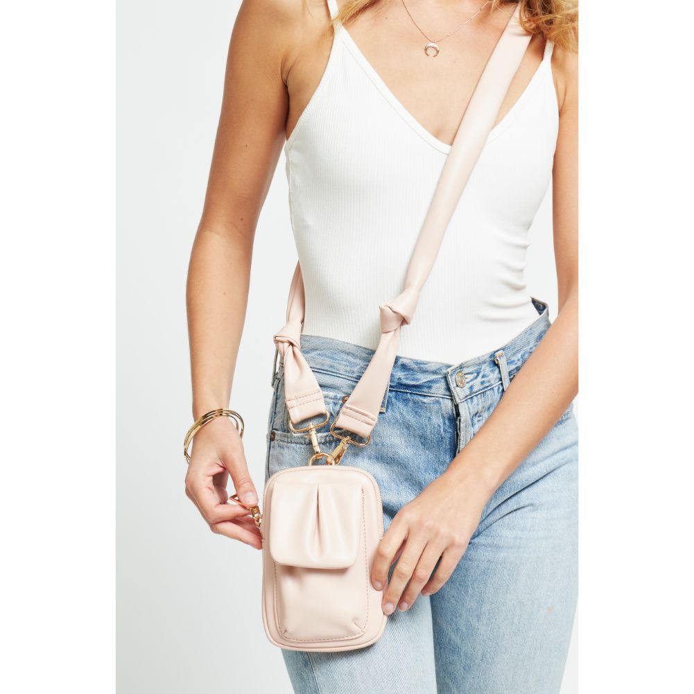 Woman wearing Rose Urban Expressions Autumn Cell Phone Crossbody 840611181596 View 1 | Rose