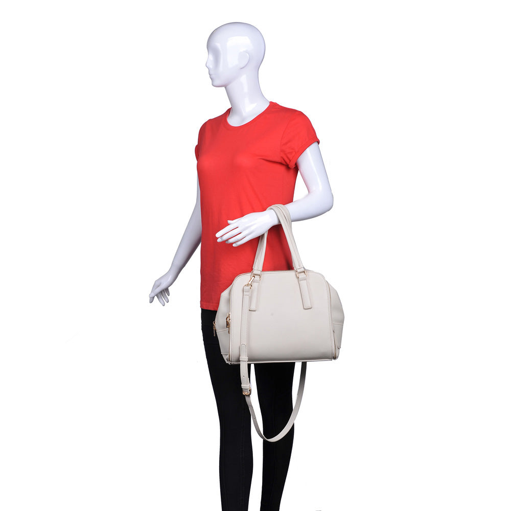 Product Image of Urban Expressions Adriana Satchel NA-840611159106 View 5 | Cream