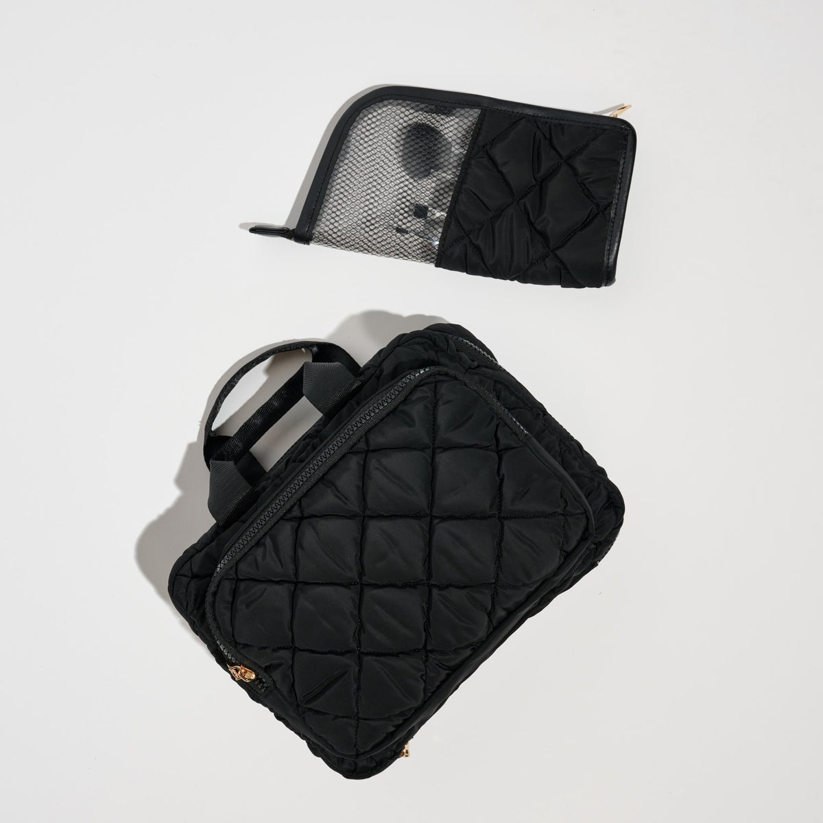 Woman wearing Black Urban Essentials Cloud Cruiser Travel Organizer 840611197672 View 4 | Black
