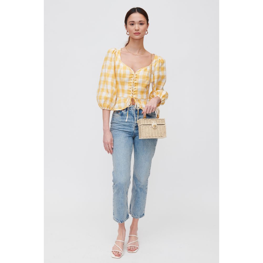 Woman wearing Ivory Urban Expressions Whimsy Crossbody 840611118509 View 3 | Ivory