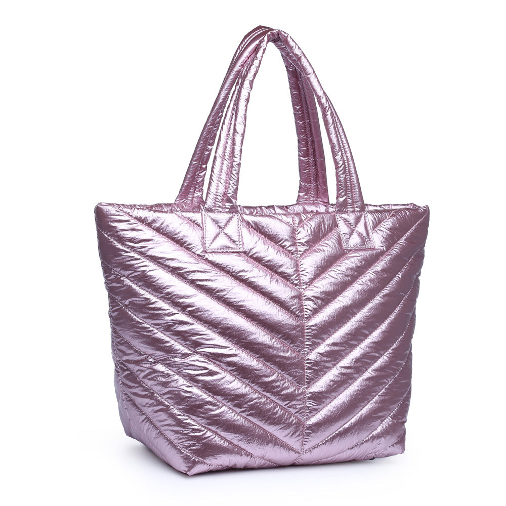 Product Image of Urban Expressions Kickoff Tote NA-840611162380 View 2 | Metallic Pink