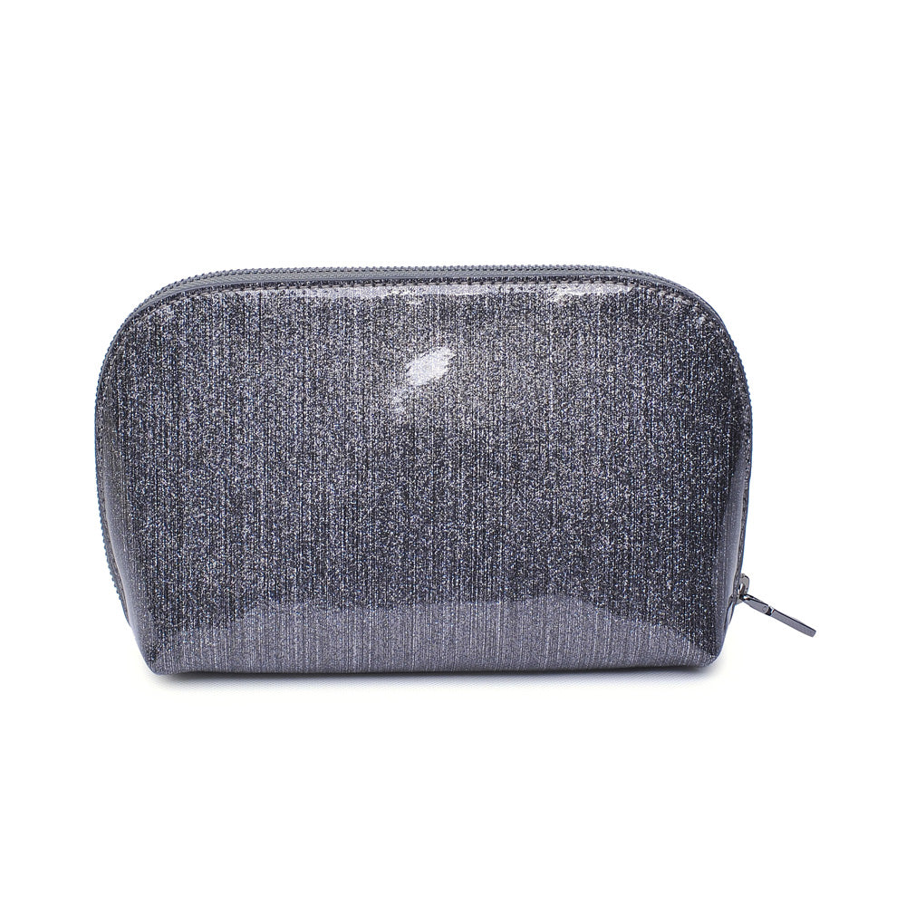 Product Image of Urban Expressions Madonna Cosmetic Pouch NA-840611137067 View 3 | Pewter