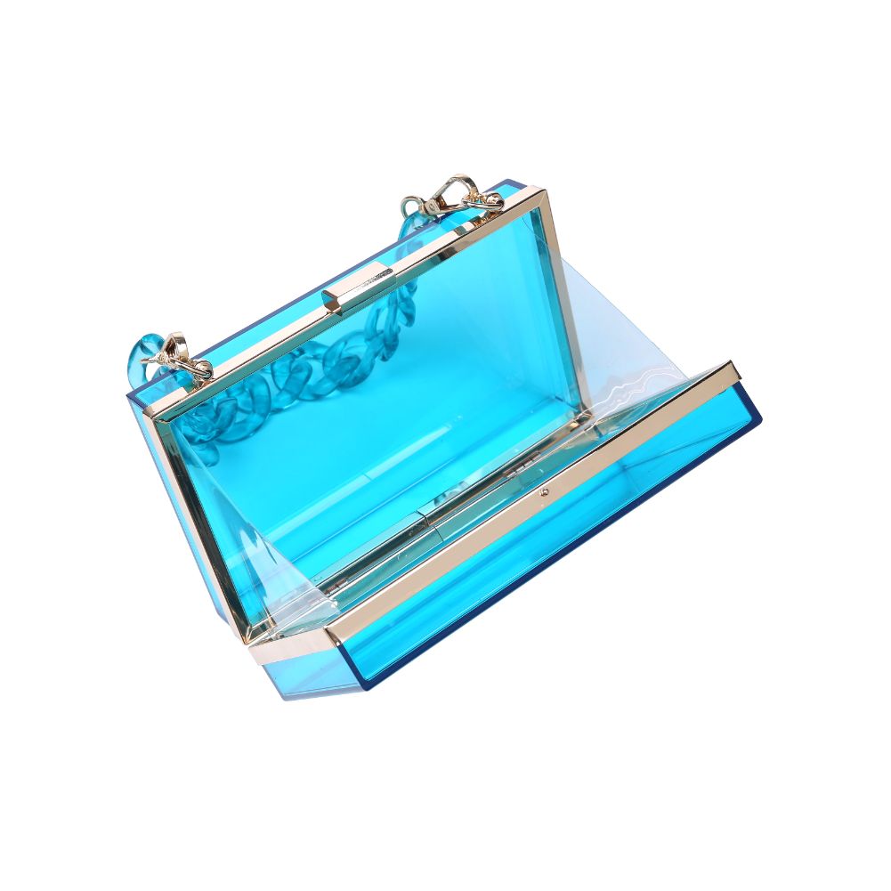 Product Image of Urban Expressions Lizzo Evening Bag 840611168375 View 4 | Blue