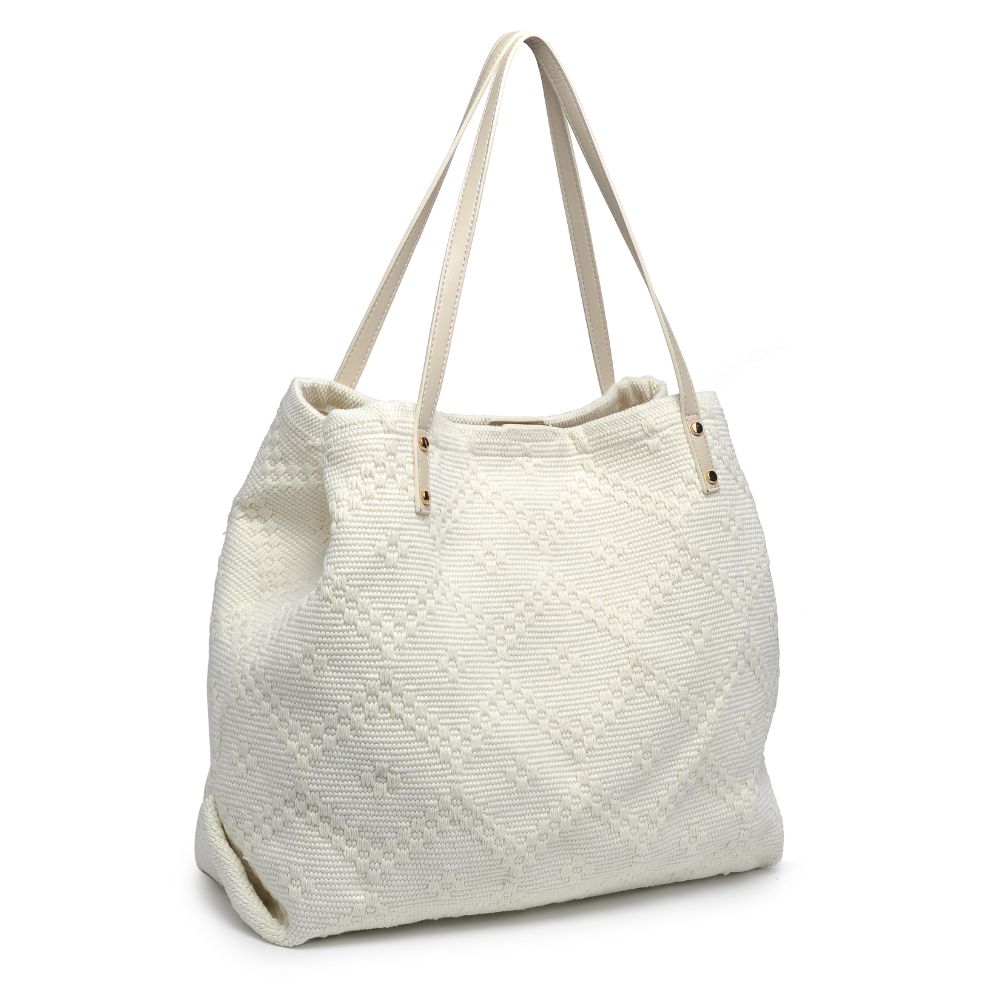 Product Image of Urban Expressions Lauren Tote 818209017916 View 6 | Cream