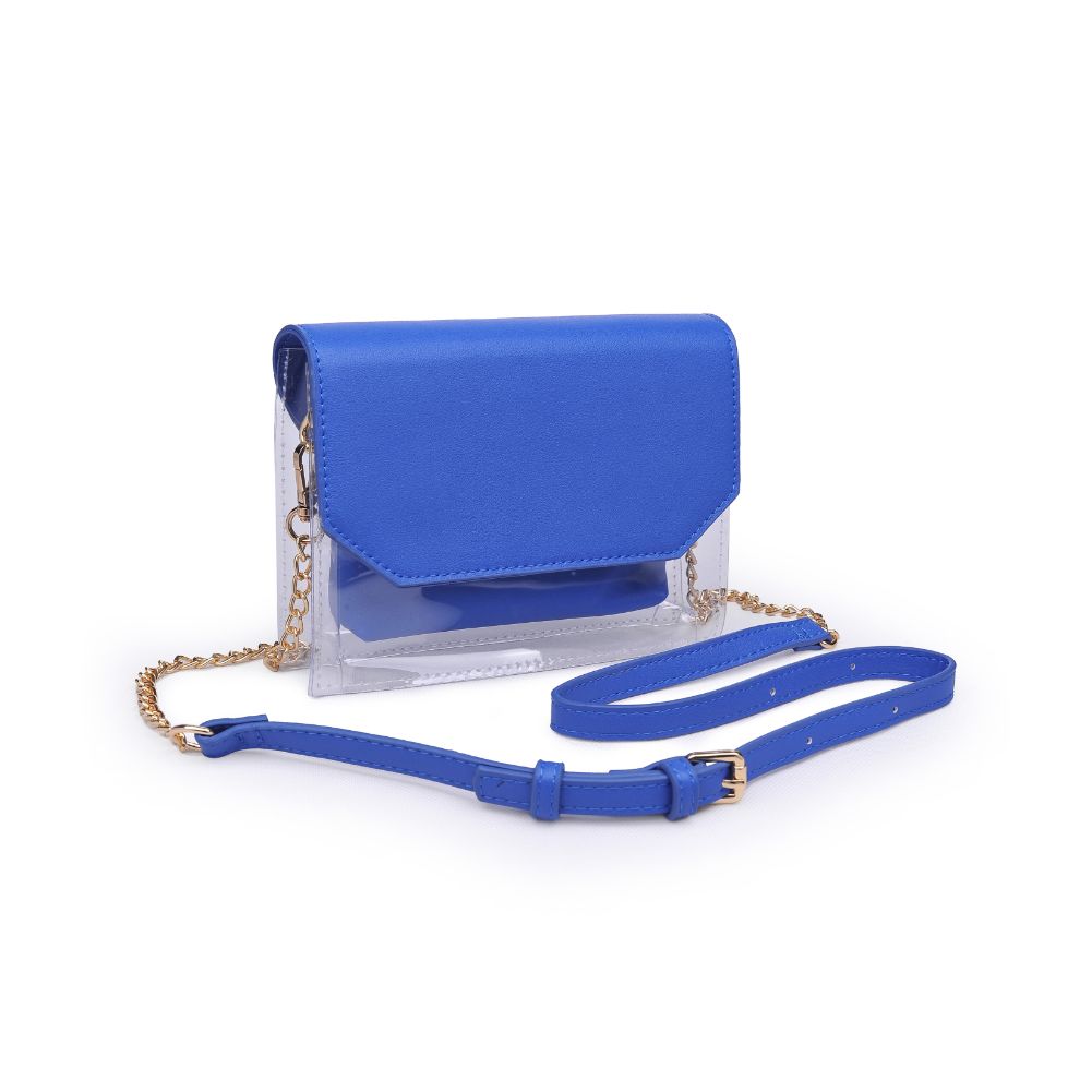 Woman wearing Royal Blue Urban Expressions Tailgate Clutch 840611160003 View 6 | Royal Blue