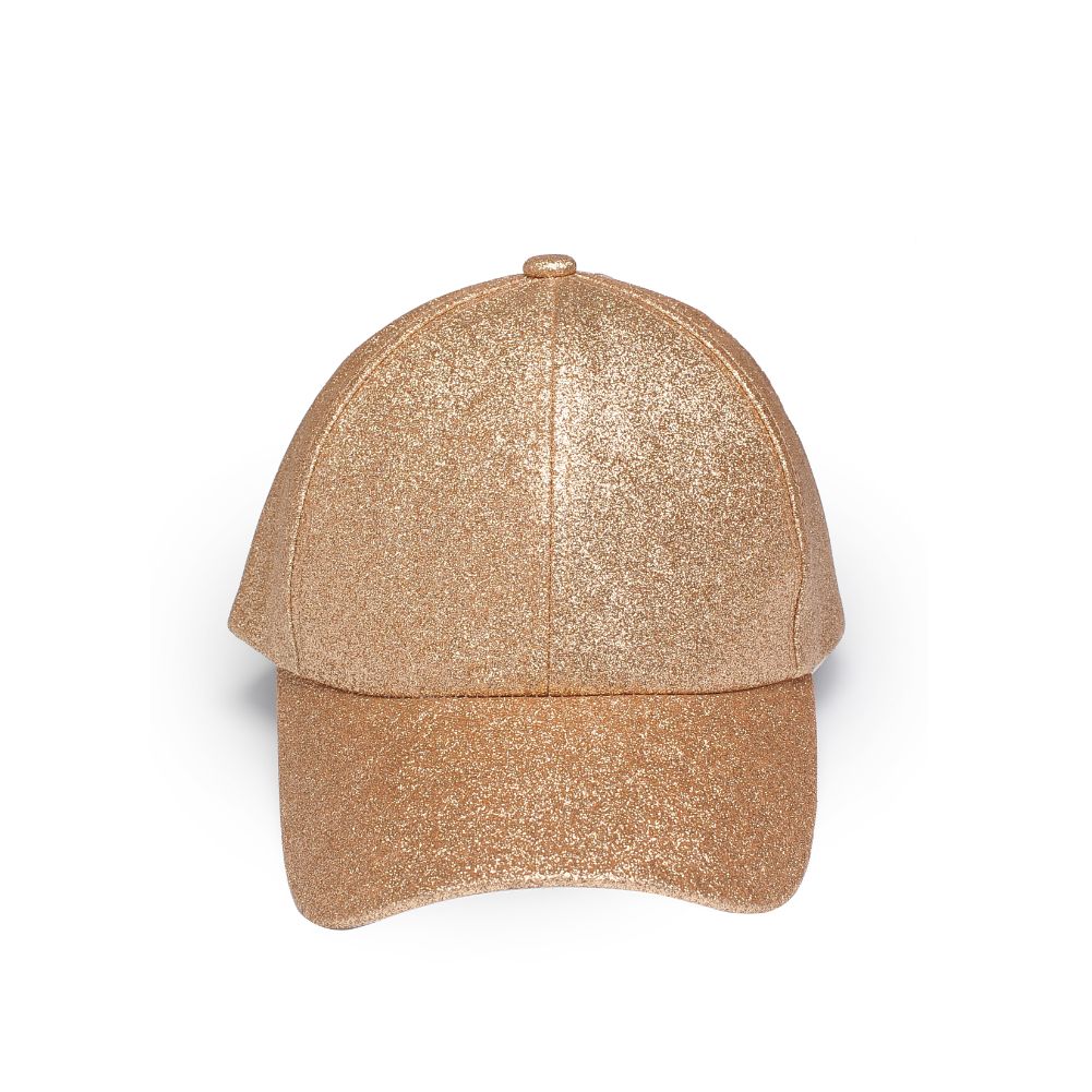 Urban Expressions Vegan Leather Baseball Hat Baseball Cap 818209014755 View 2 | Gold Glitter