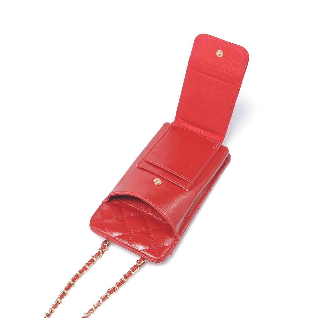 Woman wearing Red Urban Expressions Brianna 2.0 Cell Phone Crossbody 840504203749 View 9 | Red