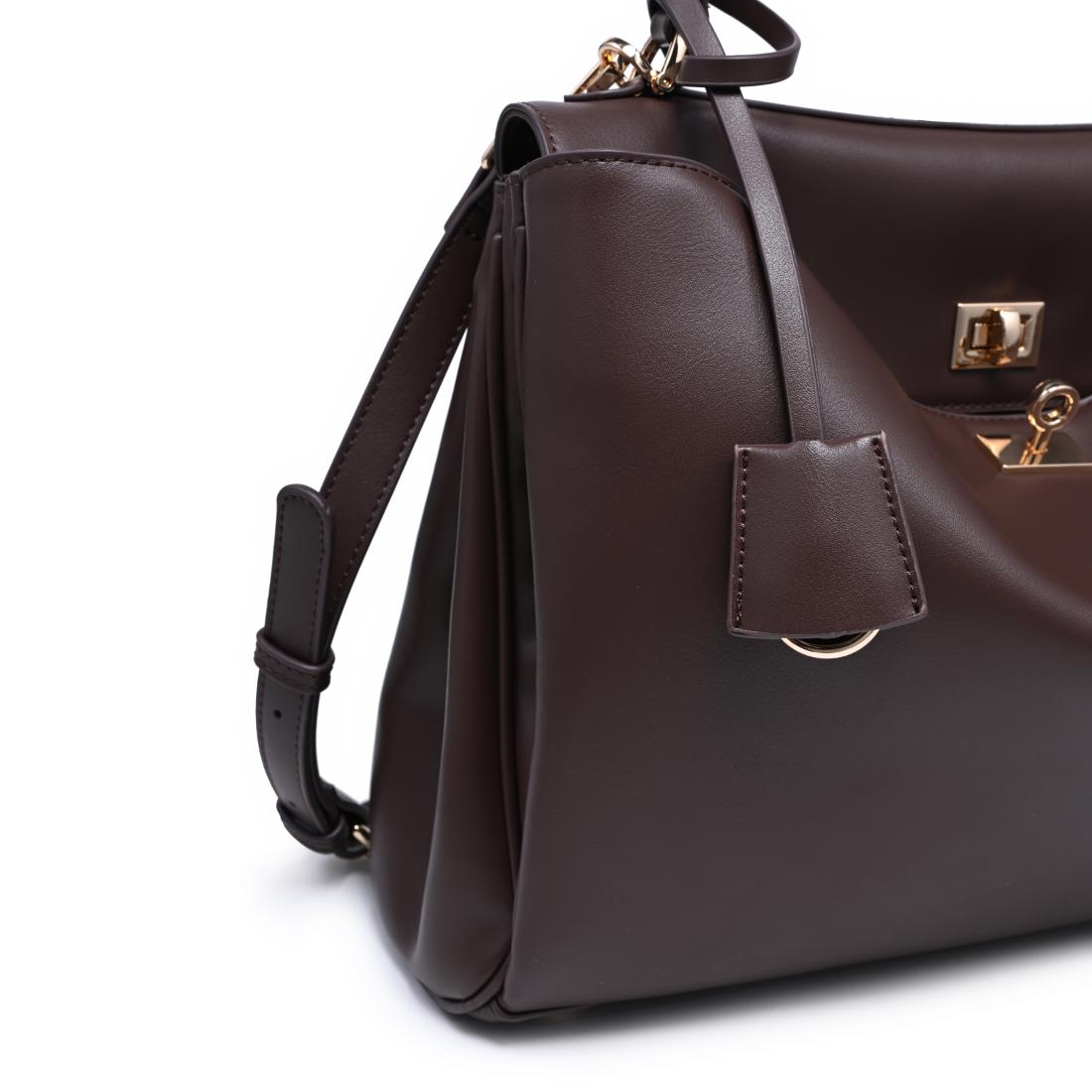 Urban Expressions Keaton Satchel 840504214707 View 3 | Chocolate